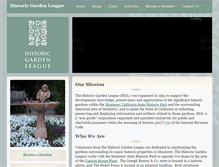 Tablet Screenshot of historicgardenleague.org